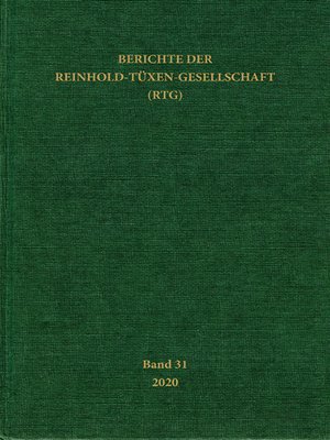 cover image of Berichte der Reinhold-Tüxen-Gesellschaft (RTG)